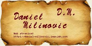 Daniel Milinović vizit kartica